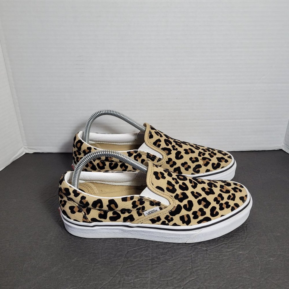 Vans Leopard Print Slip-On Sneakers